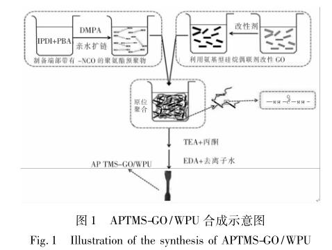 APTMS-GO/WPU 合成示意图